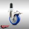 Service Caster 4 Inch 316SS Blue Poly Swivel 1-1/4 Inch Expanding Stem Caster Lock Brake SCC SCC-SS316TTLEX20S414-PPUB-BLUE-114 - alternate 1
